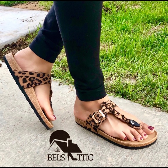 Vegan Leather Black Braided Thong Slides sandals - Picture 6 of 6